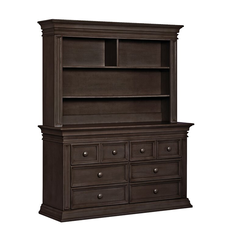 Baby dresser with clearance hutch